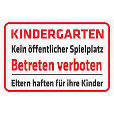 Schild sicherheit kindergarten gebraucht kaufen  Deutschland