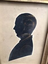 Antique framed silhouette for sale  PETERBOROUGH