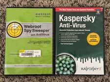 PC Software Anti Virus Webroot Spy Sweeper with Anti Virus and Kaspersky Anti-Vi for sale  Shipping to South Africa