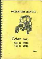 Trator Zetor 5011 6011 6045 7011 7045 manual do operador comprar usado  Enviando para Brazil