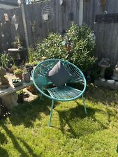 Turquoise garden chair for sale  DUNSTABLE