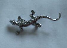 Silver tone lizard for sale  LEEDS