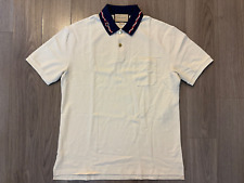 Camisa polo Gucci Stretch Piquet com embriodery off white tamanho G comprar usado  Enviando para Brazil