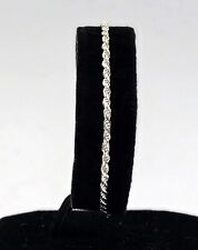 Pulseira italiana de corda de prata esterlina, 7,5", 4 gramas comprar usado  Enviando para Brazil