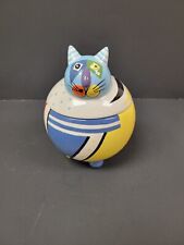 Whimsical cat canister for sale  El Paso