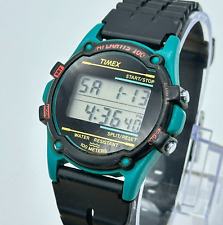 Vintage 1995 Masculino TIMEX Atlantis 100 Verde-azulado Relógio Esportivo, Chrono, Indiglo, usado comprar usado  Enviando para Brazil