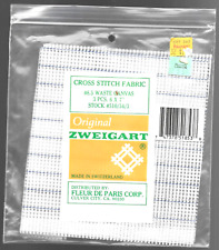 Used, Zweigart Cross Stitch Fabric 8.5 Waste Canvas Lot Of 2 NEW 6 Inch x 7 Inch for sale  Shipping to South Africa