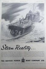 3/1946 PUB BPB BRITISH POWER BOAT HIGH SPEED RESCUE LAUNCHES MTB MGB ORIGINAL AD segunda mano  Embacar hacia Argentina