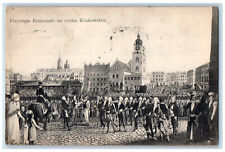 1918 Przysiega Kościuszki Na Rynku Krakowskim Poland Posted Postcard, używany na sprzedaż  Wysyłka do Poland