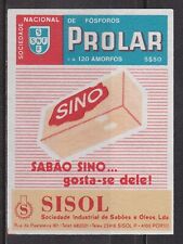 Etiqueta antiga de caixa de fósforos Portugal, Publicidade, Sabao Sino, AC120 comprar usado  Enviando para Brazil