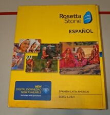 Rosetta Stone Spanish/Espanol (Latin America) Version 4 - Level 1, 2 & 3, used for sale  Jensen Beach