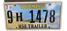 Placa de licença para trailer cavalo Wyoming comprar usado  Enviando para Brazil