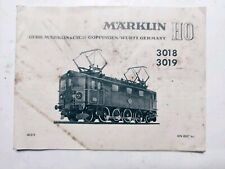 Marklin 3018 3019 d'occasion  Expédié en Belgium