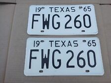 1965 texas license plates for sale  Spring Branch