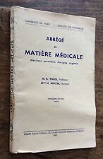 Pharmacie 1963 abrégé d'occasion  Paris XII