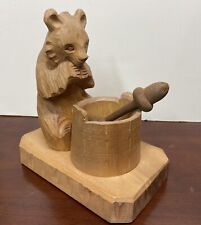 wooden hand container carved for sale  Delanson