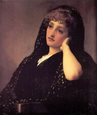 Dream-art Oil painting Lord Frederick Leighton - memories young girl portraits for sale  Shipping to Canada
