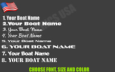 Used, Your Boat Name Graphic Decal / Sticker 2X Stickers Graphics custom customizable for sale  Shipping to South Africa