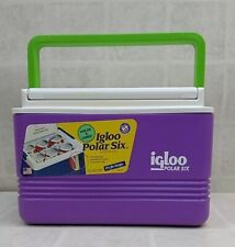 Vintage 1997 Igloo Polar Six Pack/Can Cooler 5.3Qt/5L Roxo com Cabo Verde EUA comprar usado  Enviando para Brazil