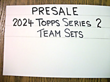 PRESALE - 2024 TOPPS SERIES 2 TEAM SETS -JUNE 12 RELEASE DATE - ALL 30 MLB TEAMS, used for sale  Shipping to South Africa