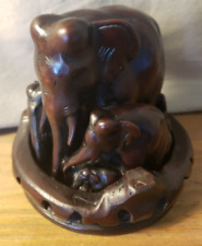 Elephant family sculpture for sale  Swayzee