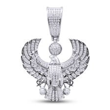 Pingente Berloque Voador Águia Micro Pavê Masculino Diamante Real 2/3 cttw em Prata comprar usado  Enviando para Brazil