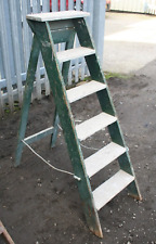 vintage wooden step ladder for sale  HUDDERSFIELD