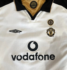 Camisa de futebol Manchester United 2001/02 centenário terceira Vodafone comprar usado  Enviando para Brazil