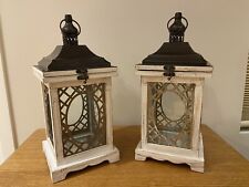 Pair wooden lanterns for sale  Rifle