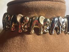 gold elephant bracelet for sale  HARTLEPOOL