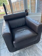 Brown leather swivel for sale  MANCHESTER