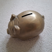 Vintage brass piggy for sale  VENTNOR
