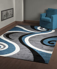 blue abstract rugs for sale  Houston