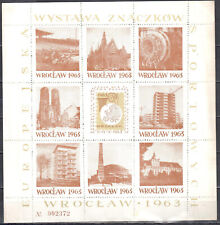 Poland 1963 Philately Exhibition Wrocław - label sheet - unused na sprzedaż  PL