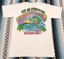 Vtg Y2K St Thomas USVI Caribbean Parasail Double Sided Cartoon T Shirt Sz Small for sale  Shipping to South Africa