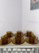 Amber glass demitasse for sale  CLACTON-ON-SEA