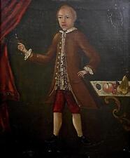 Rare Full-length Regal Portrait Young Man French School Oil Painting 1756 Inscri for sale  Shipping to South Africa