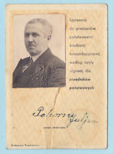 ID card of an employee of the Tax Chamber in LVIV..Poland 1935 .Today's Ukraine, używany na sprzedaż  PL