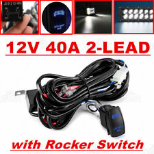 Kit de chicote de fios para LED luz de trabalho barra pods 12V liga/desliga interruptor de rocha relé tear comprar usado  Enviando para Brazil