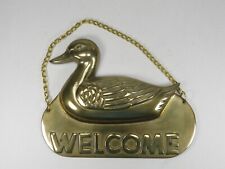 Brass welcome duck for sale  CHESTER