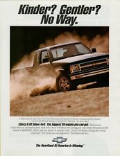 1992 Chevrolet Chevy S-10 Tahoe 4x4 Pickup Truck V-6 Dirt Road Vintage Print Ad, used for sale  Shipping to United Kingdom