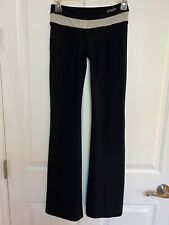 BEBE SPORT BBSP Black w/Silver Waist Strip Pants Yoga Athletic Workout Cardio XS for sale  Shipping to South Africa