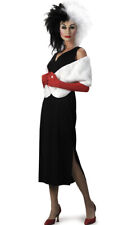 ADULT CRUELLA DEVILLE COSTUME DRESS/SHAWL/GLOVES SZ 6, used for sale  Shipping to South Africa