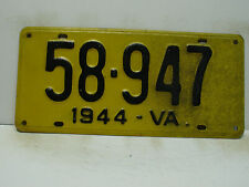 1944 virginia license for sale  Ellijay