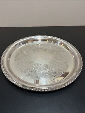 wm rogers round silver tray for sale  Plainfield