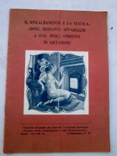 Opuscolo 1927 riscaldamento usato  Faenza