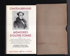 Chateaubriand memoires tombe d'occasion  France