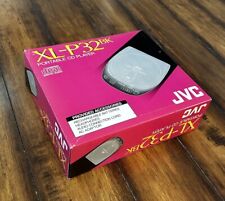 CD player portátil JVC XL-P32BK na caixa com fones de ouvido, todos os acessórios NOVO comprar usado  Enviando para Brazil