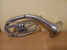 Alto Wind Bronze Alt Horn Instrumento Musical URSS Soviético Antigo 3 Válvulas Vintage Raro, usado comprar usado  Enviando para Brazil