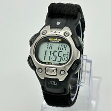 Reloj deportivo digital LCD TIMEX Ironman triatlón 50 vueltas para hombre, correa deportiva negra segunda mano  Embacar hacia Mexico